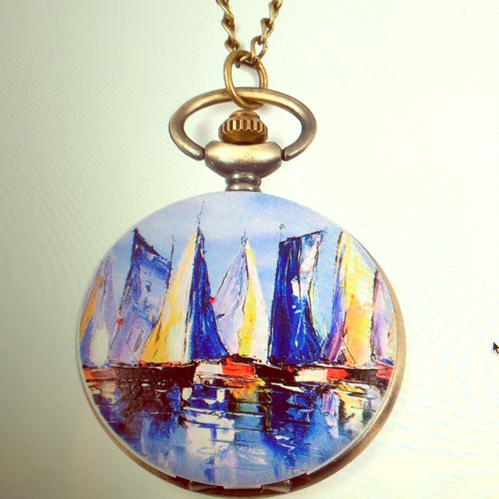 STRADA  JAPANESE MOVEMENT SAILBOAT PORT POCKET
